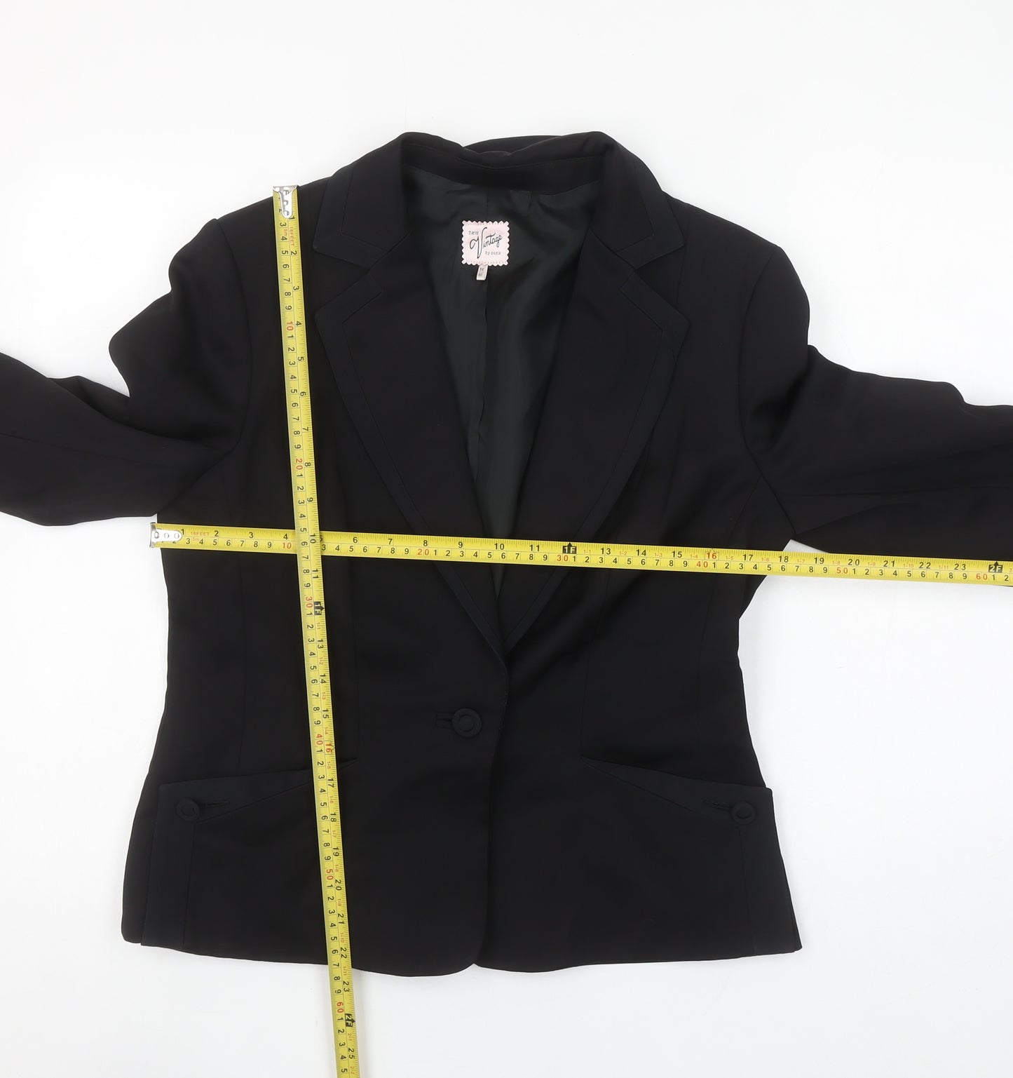 Oasis Women’s Black Size 14 Tailored Blazer Jacket