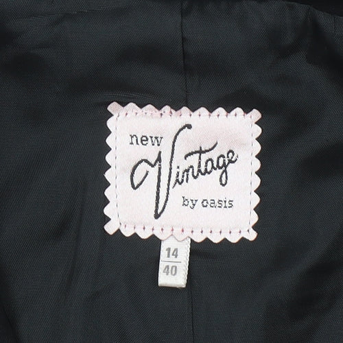 Oasis Women’s Black Size 14 Tailored Blazer Jacket