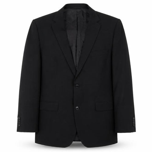 Roy Robson Men's Black Wool Blend 2-Button Formal Blazer Size 42