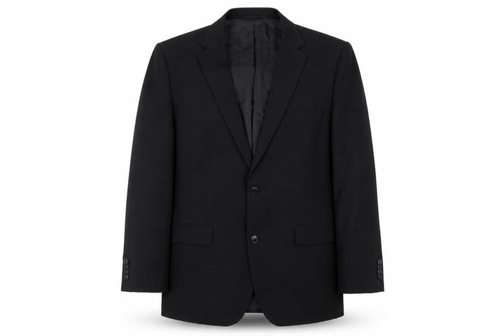 Roy Robson Men's Black Wool Blend 2-Button Formal Blazer Size 42