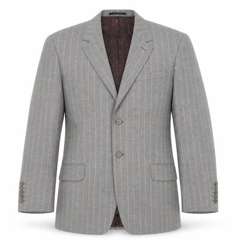 Paul Smith London Men Grey Pinstripe Wool Blazer Jacket 38R