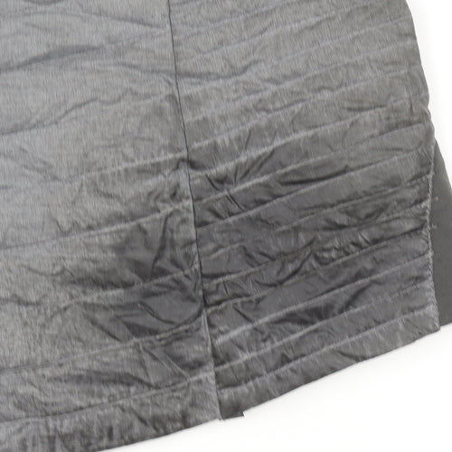 Eddie Bauer Women's Grey Lightweight Hooded Puffer Jacket Size L