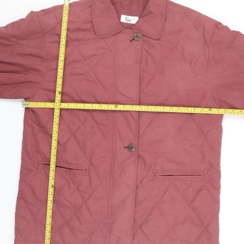 Klass Women’s Pink Quilted Mid-Length Jacket XL
