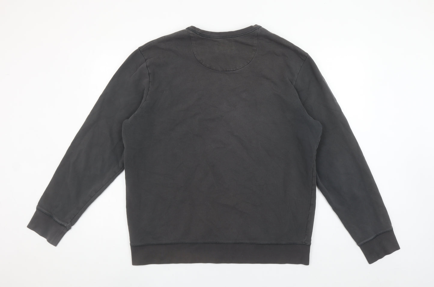 Lands' End Men's Black L Pullover Sweatshirt Graphic Print