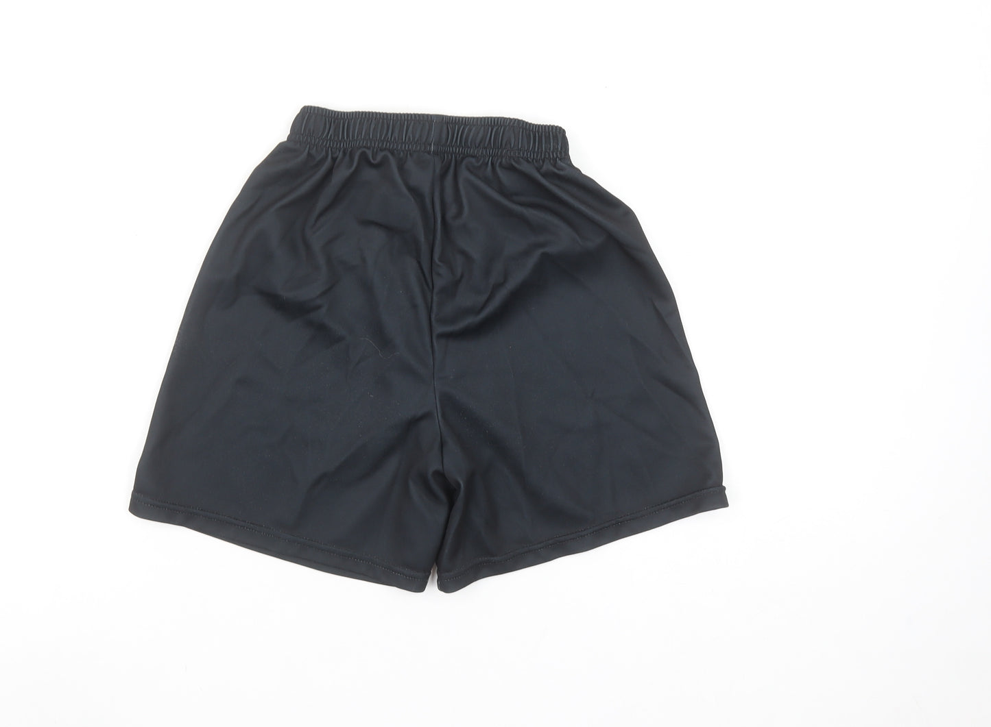 Azzurri Boys Black 9-10 Years Athletic Football Shorts