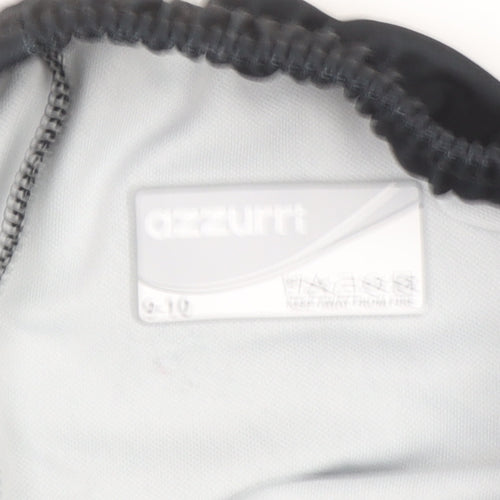 Azzurri Boys Black 9-10 Years Athletic Football Shorts