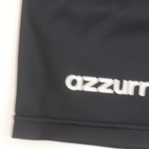Azzurri Boys Black 9-10 Years Athletic Football Shorts
