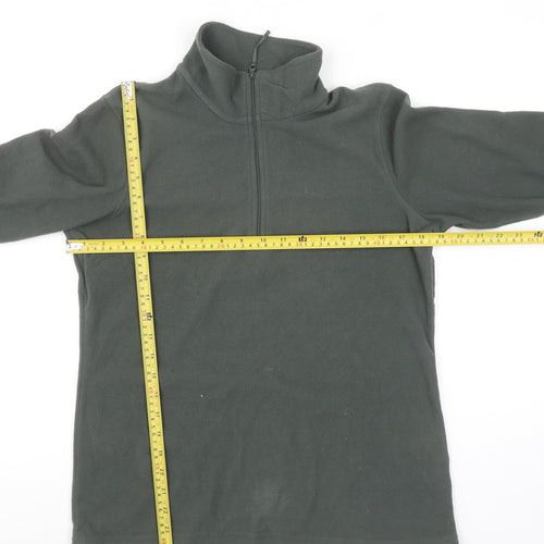 Mountain Warehouse Women Khaki Fleece Pullover Sweatshirt Size L 1/2 Zip