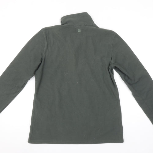 Mountain Warehouse Women Khaki Fleece Pullover Sweatshirt Size L 1/2 Zip