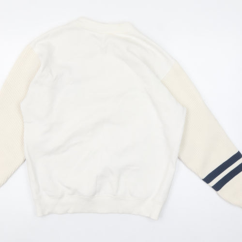 Champion Men's Beige XS Sweatshirt Crew Neck Logo Pullover