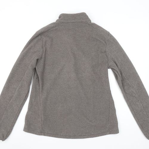 Quechua Womens Grey 1/2 Zip Fleece Pullover Sweatshirt 2XL