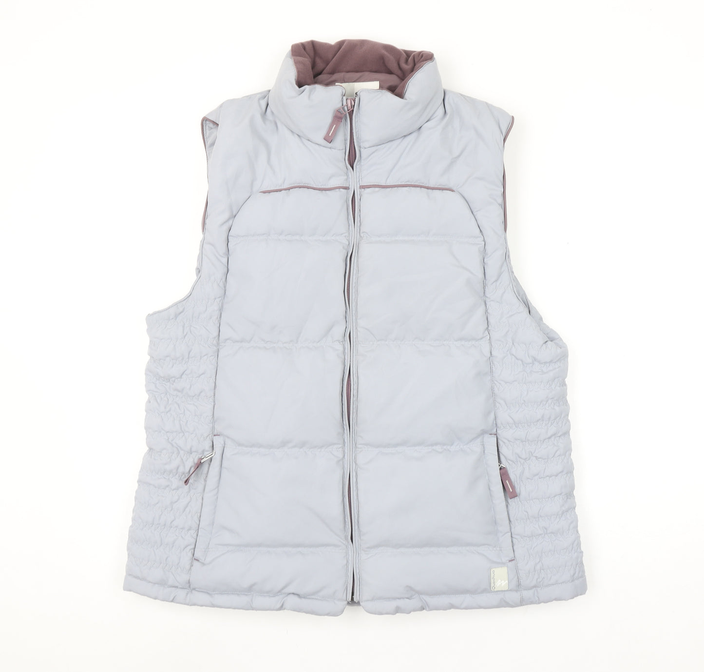 Quechua Women Grey 14 Puffer Ski Spirit Insulated Waistcoat