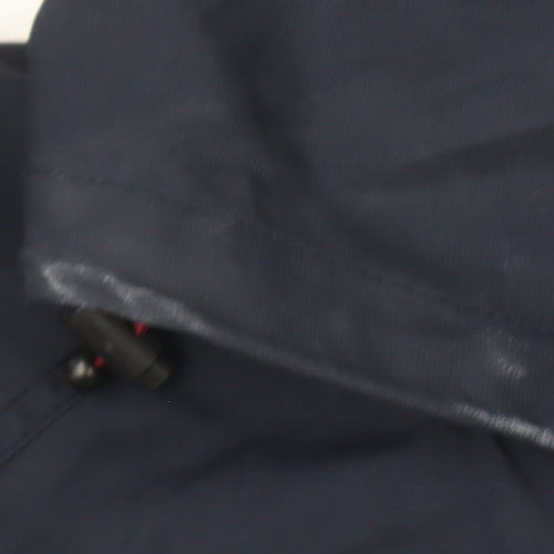 Fat Face Men's Blue Hooded Lightweight Windbreaker Jacket Medium