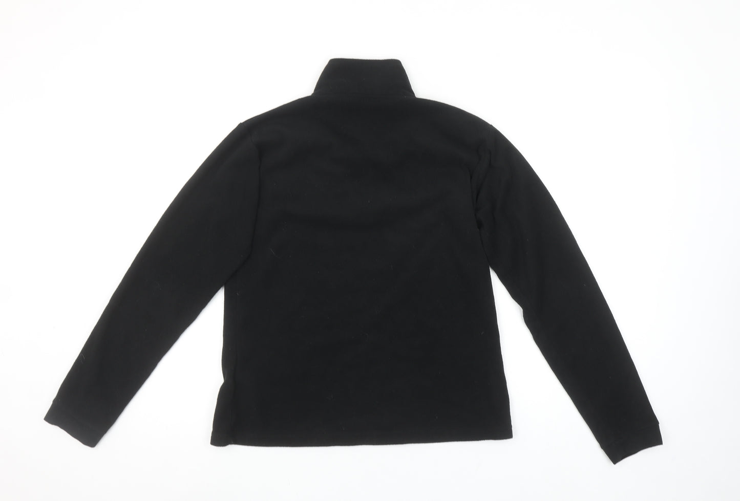 Parallel Women's Black Fleece 1/2 Zip Pullover Sweatshirt UK 10
