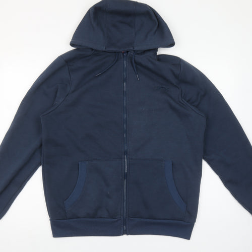 Slazenger Mens Blue Full Zip Hoodie Size M Regular Fit