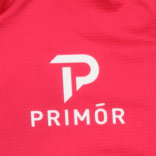 Primör Men's Red Cycling Jersey 3/4 Sleeve Size M Athletic Fit