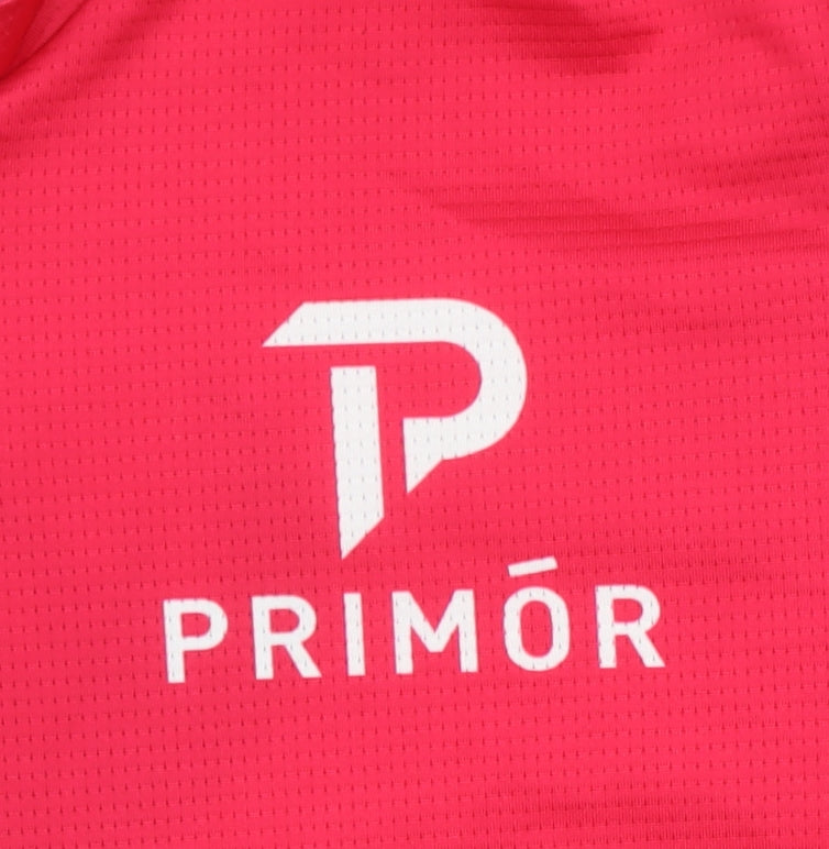 Primör Men's Red Cycling Jersey 3/4 Sleeve Size M Athletic Fit