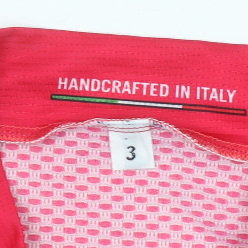 Primör Men's Red Cycling Jersey 3/4 Sleeve Size M Athletic Fit