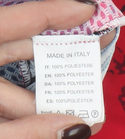 Primör Men's Red Cycling Jersey 3/4 Sleeve Size M Athletic Fit