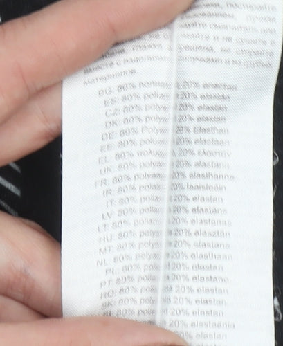 Bioracer Men's Black XS Short Sleeve Cycling Jersey Zip Top