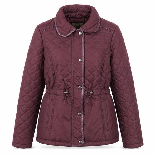 Originals Womens Purple Quilted Jacket Size 10 Lined Winter Coat
