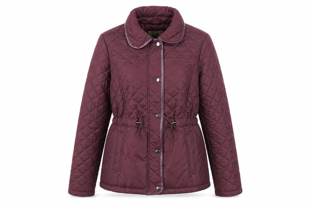Originals Womens Purple Quilted Jacket Size 10 Lined Winter Coat