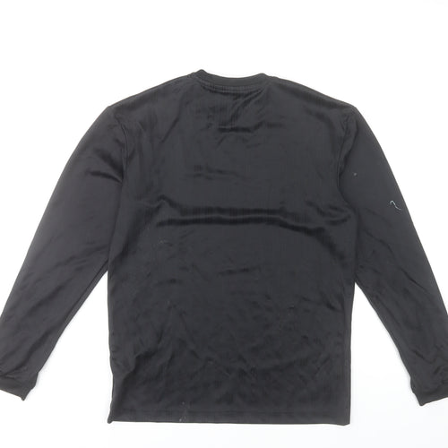 Adidas Men's Black Long Sleeve Crew Neck Sports Top Size S