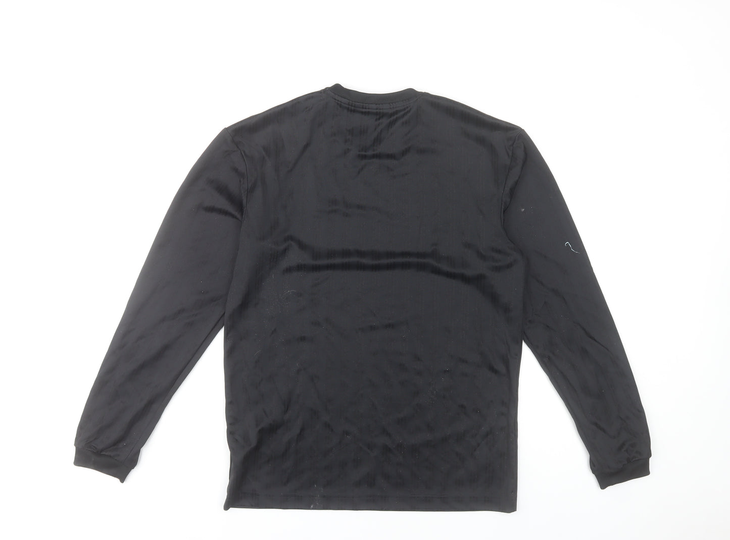 Adidas Men's Black Long Sleeve Crew Neck Sports Top Size S