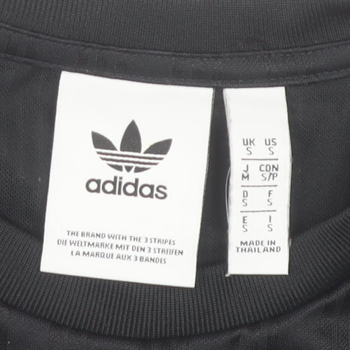 Adidas Men's Black Long Sleeve Crew Neck Sports Top Size S