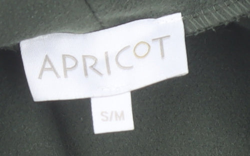 Apricot Women’s Green Coatigan S Basic Open Front Mid Length Jacket