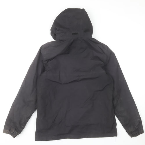 Freedom Trail Women's Black Hooded Waterproof Parka Jacket Size 12