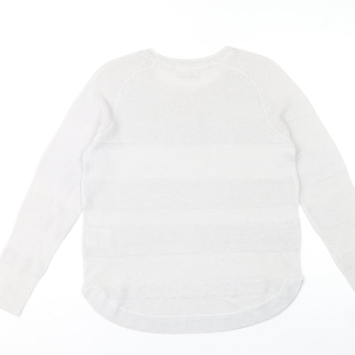 Street One Women’s White Crew Neck Knit Jumper Size 10