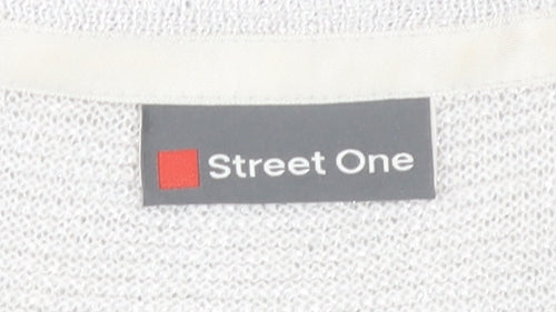 Street One Women’s White Crew Neck Knit Jumper Size 10