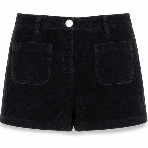 Dior Women's Black XS High Waist Corduroy Shorts 100% Cotton