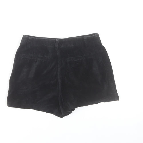 Dior Women's Black XS High Waist Corduroy Shorts 100% Cotton
