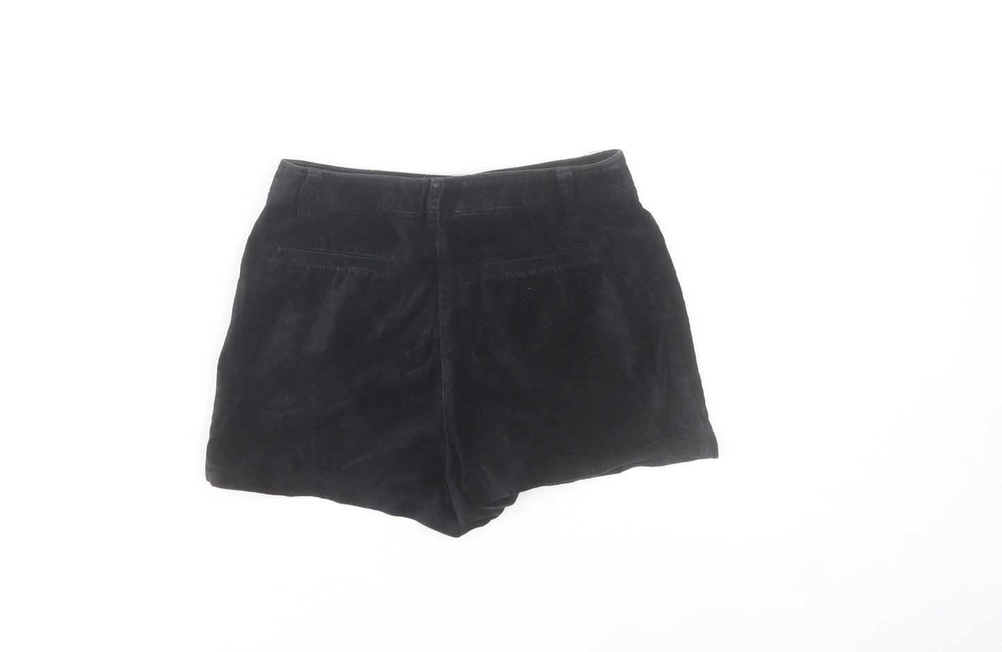 Dior Women's Black XS High Waist Corduroy Shorts 100% Cotton