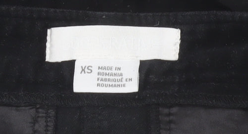 Dior Women's Black XS High Waist Corduroy Shorts 100% Cotton