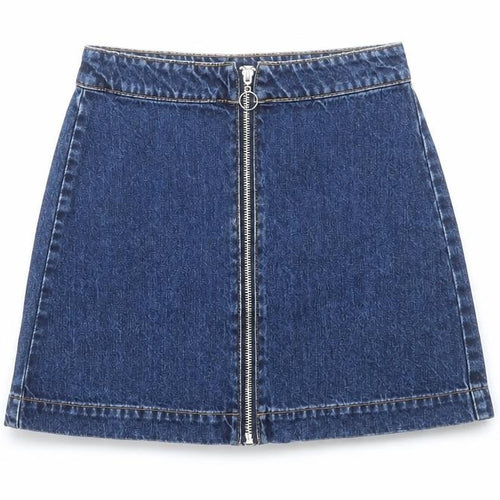 Pull&Bear Women's Blue Denim A-Line Mini Skirt Size S