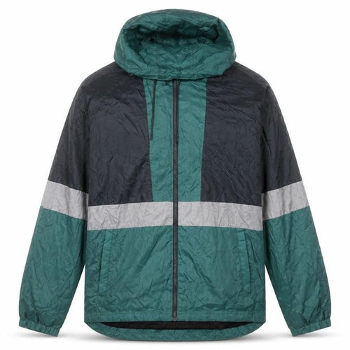 Dunnes Stores Men's Green XL Windbreaker Jacket Hooded Lightweight