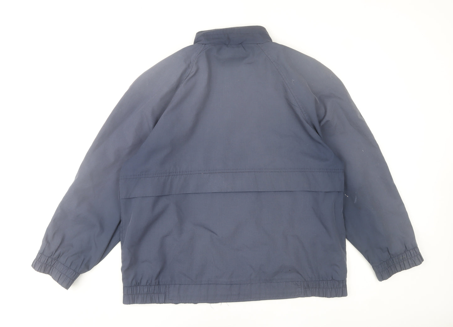 C&A Mens Blue 40 Regular Basic Jacket Polyester Cotton Casual