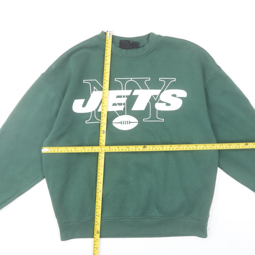 Primark NFL NY Jets Green Sweatshirt 2XS Women Cotton Blend Pullover