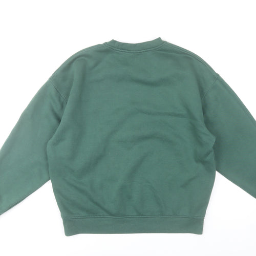 Primark NFL NY Jets Green Sweatshirt 2XS Women Cotton Blend Pullover