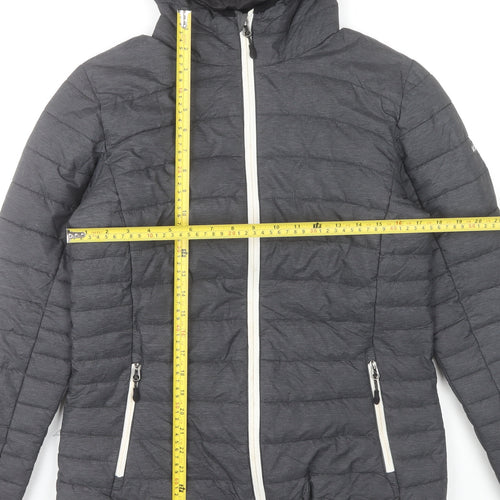 The Athlete's Foot Women's Grey Hooded Puffer Jacket Size M