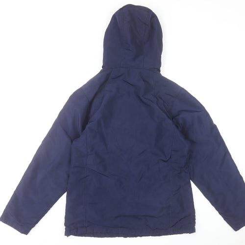 Azzurri Sport Men's Blue Hooded Windbreaker Jacket Size M