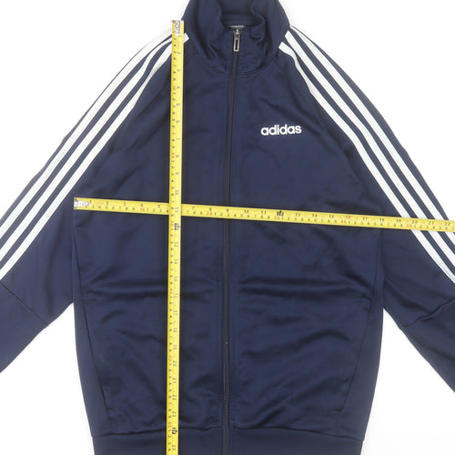 Adidas Men Blue Full Zip Track Jacket Size S Sportswear
