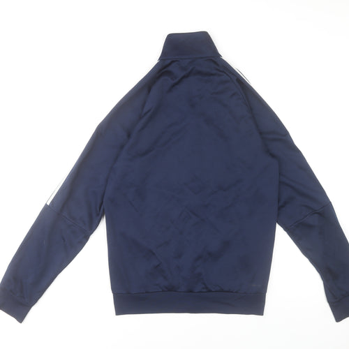 Adidas Men Blue Full Zip Track Jacket Size S Sportswear