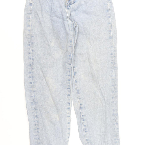 Stradivarius Womens Blue Mom Slim High Rise Jeans Size 4