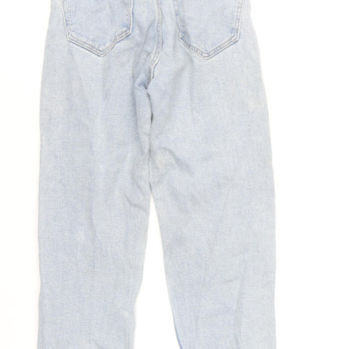Stradivarius Womens Blue Mom Slim High Rise Jeans Size 4