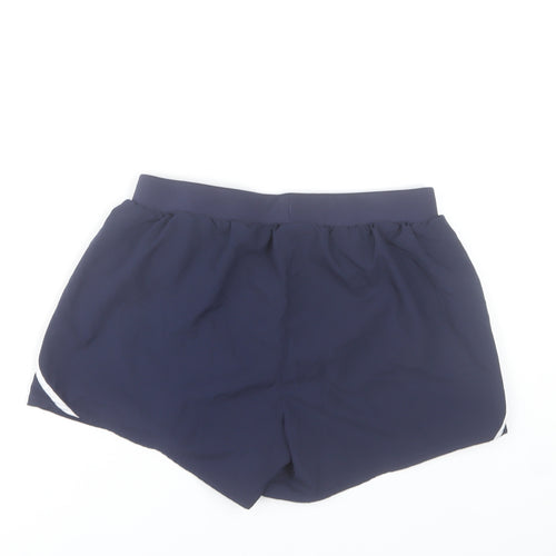 Under Armour Womens Navy HeatGear Athletic Shorts - Small
