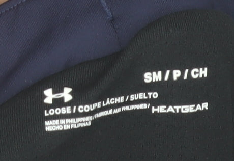 Under Armour Womens Navy HeatGear Athletic Shorts - Small